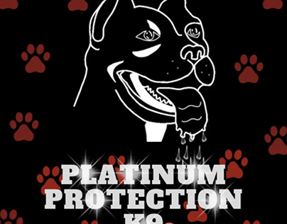 Custom made logo design for Platnium Protections K9s