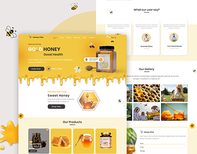 Honey Wine Creative Web Template and WordPress Design