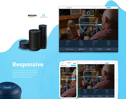 Landing Page for Amazon Alexa app