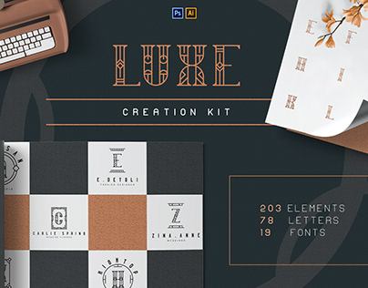 Luxe Creation Kit. Free fonts
