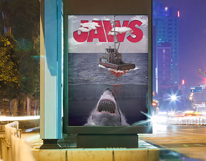 JAWS Movie Poster Design