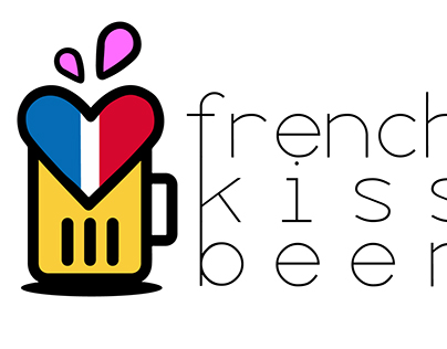 Identité visuelle 'French Kiss Beer'