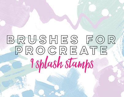 9 SPLASH STAMPS - Brushes for Procreate