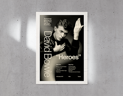 David Bowie — "Heroes" poster