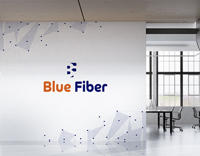 Branding identity for blue fiber company