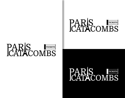 Paris Catacombs Tickets logo design