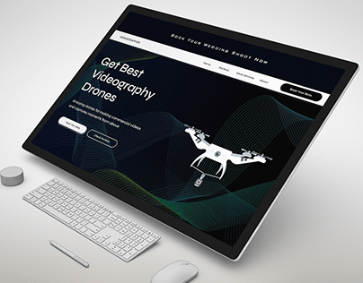 Drone Videography & Photography Website UI Design