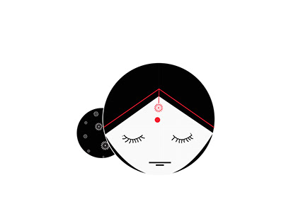 Illustration of an indian woman