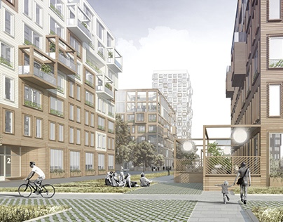 Timber panels affordable social housing