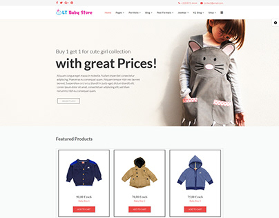 LT Baby Shop – Free Joomla Baby Clothes template