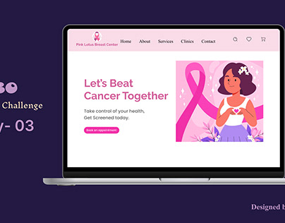 Daily UI Challenge - Landing Page - Breast Cancer