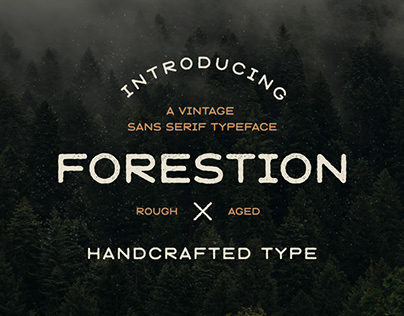 Forestion Handcrafted Font