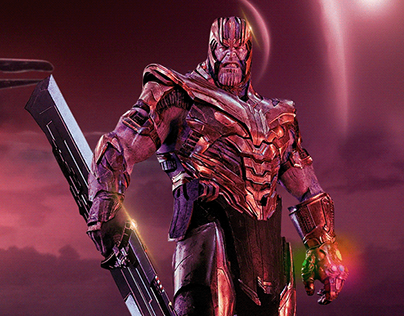 Thanos victory poster manipulation