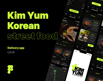 Kim Yum Korean Street Food App Design