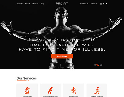 PRO-FIT GYM Homepage