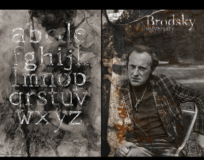 font & poster for Brodsky 80th anniversary