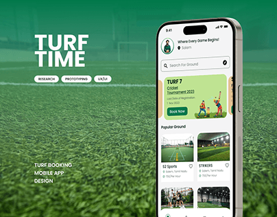 Turf Time - Turf Boking App UXUI Case study