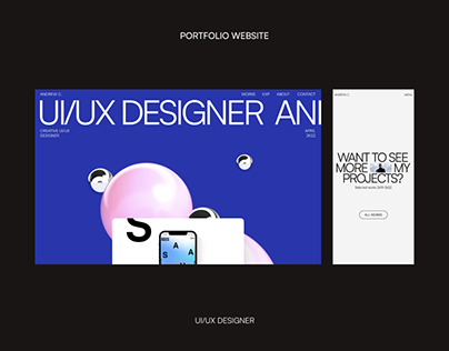 UI/UX Designer | Portfolio Website Design