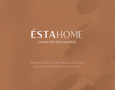 Design logo / corporate identity / packaging ESTA HOME