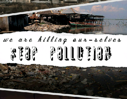 stop pollution. poster design.