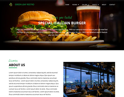 Restaurant and Cafe Webdesign