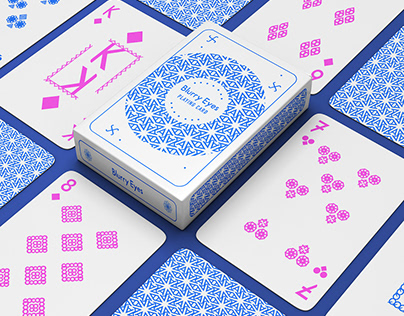 Blurry Eyes playing cards design