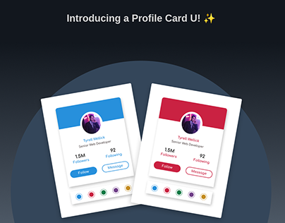 Profile Card UI