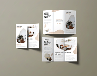 Interior design brochure concept