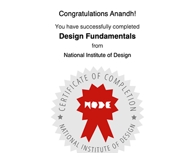 National Institute of Design - Design Fundamentals
