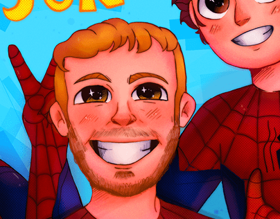 Comission / Ilustração Personalizada Spider Jon