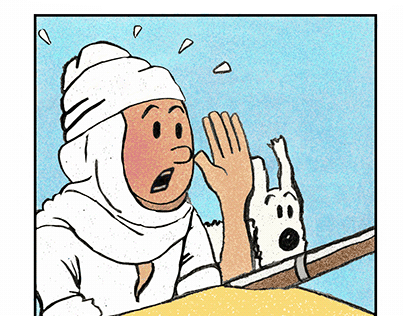 Tintin Digital Comic Book Art 2023