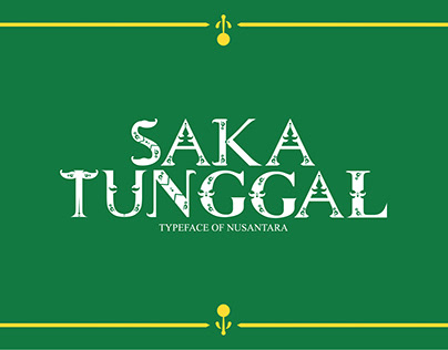 Nusantara Ornament Typography - Saka Tunggal Typeface