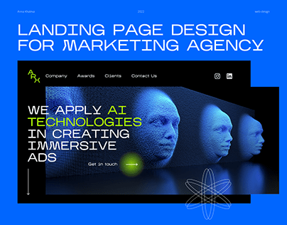LANDING PAGE DESIGN FOR MARKETING AGENCY