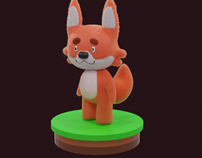 Cartoon Fox in Blender