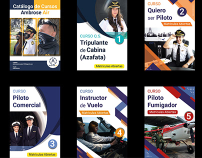 Diseño portadas de capítulos de catalogo de servicios
