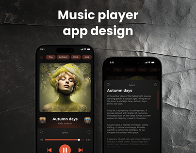 Music player app design
