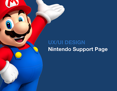 UX/UI Case Study - Nintendo Support Page