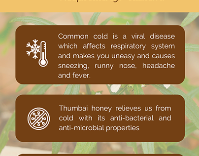 Thumbai honey for cold and respiratory problems