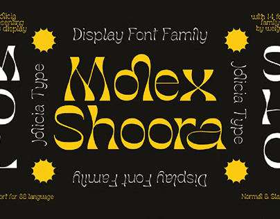 Molex Shoora | Reverse Contrast Font