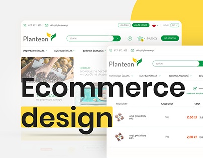 Ecommerce design / Planteon