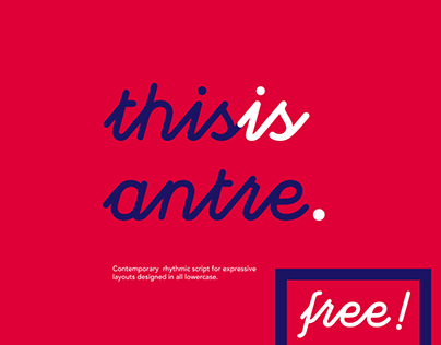 antre / free font