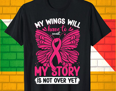 Breast Cancer T-shirt Design.