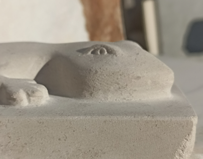 stone baby lizard (unfinished)