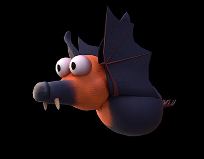 Cartoon Bat 3D