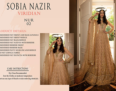 SOBIA NAZIR Catalogue Design
