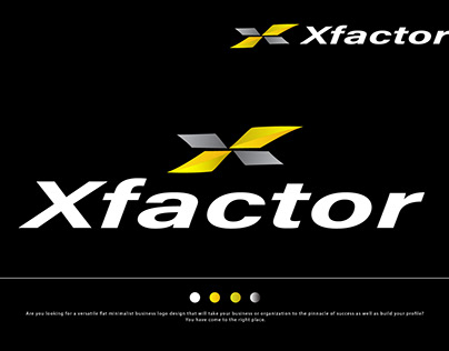 X factor Modern Logo - Brand Identity