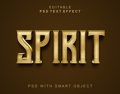 Spirit 3d text effect in photoshop