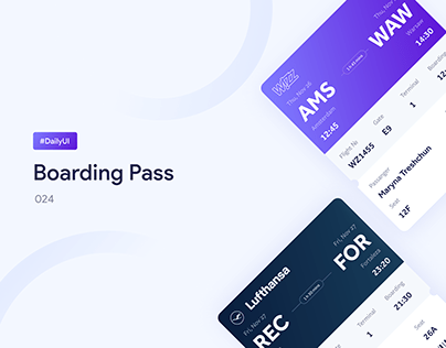 Boarding Pass | DailyUI | 024