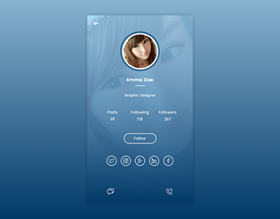 Profile Page - App Screen Design