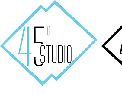 45 degrees studio Logo design